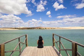 plataforma sobre o mar